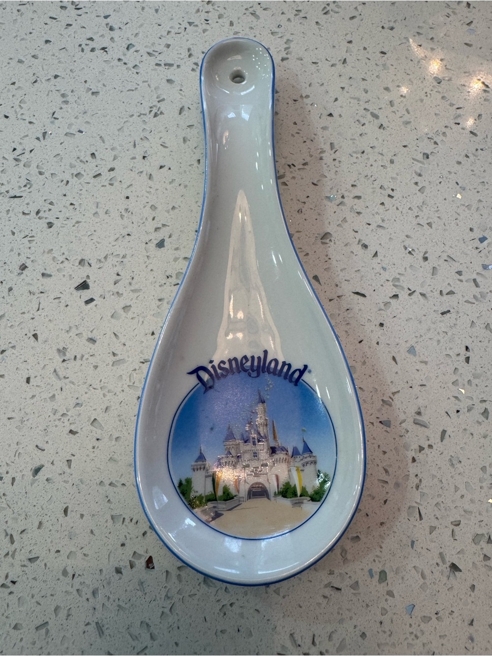 Vintage Disneyland Walt Disney World Castle Ceramic Spoon Rest Japan